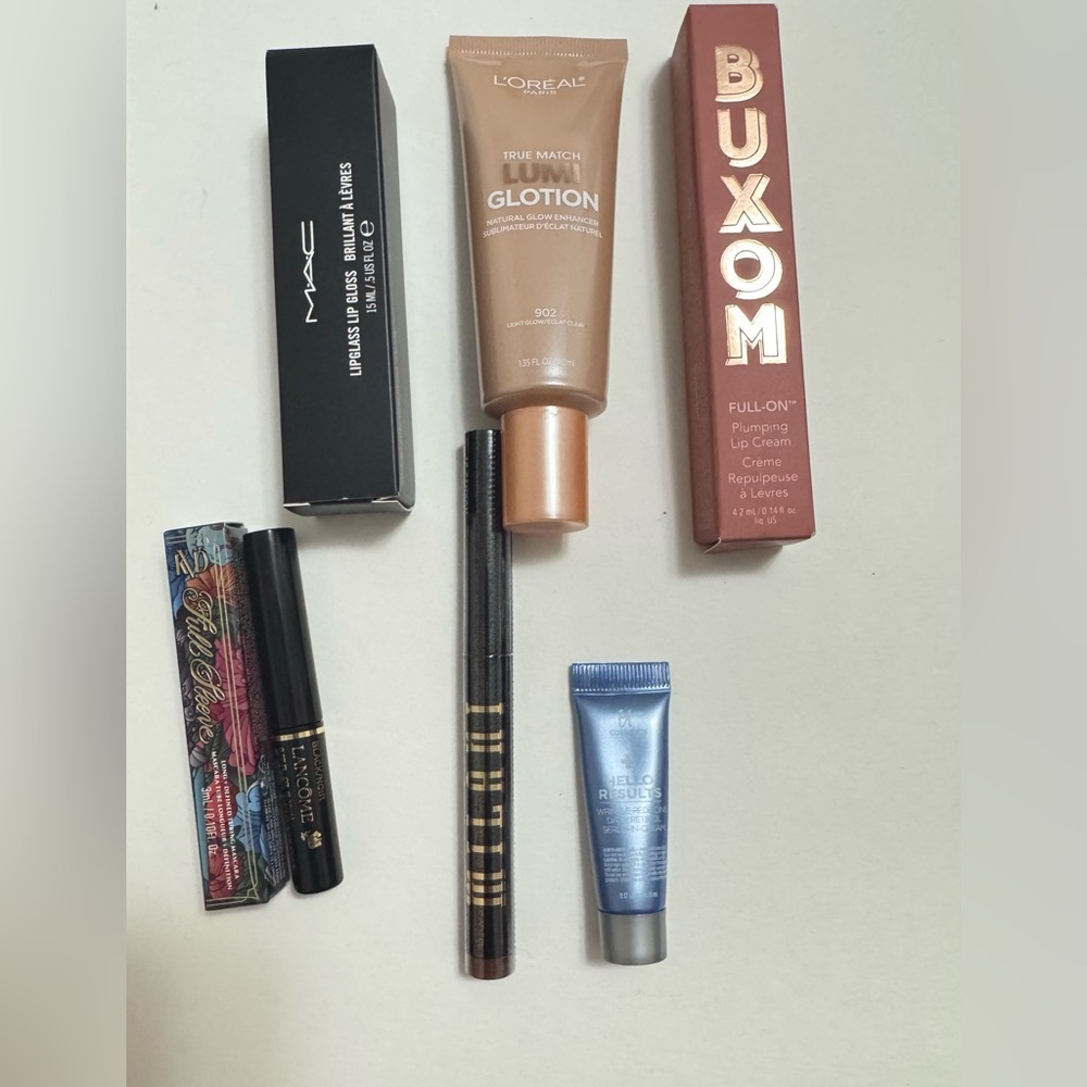MAC Cosmetics Lipglass in Clear and Buxom Plumping Lip Cream